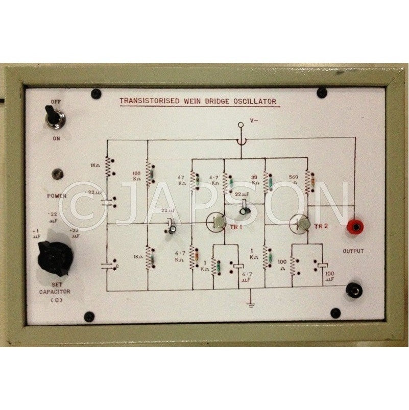 Wein Bridge Oscillator using Transistor Experiment Apparatus Wein Bridge Oscillator using Transistor Experiment Apparatus